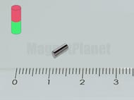 2x5 mm N45 NEODYM m�gnes r�d